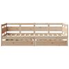 vidaXL Daybed with Drawers without Mattress 90x190 cm Single Solid Wood