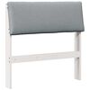 vidaXL Upholstered Headboard Light Grey 80 cm Solid Pine Wood