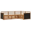 vidaXL Outdoor Sofa Set 4 pcs Natural Solid Acacia Wood
