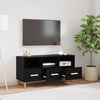 vidaXL TV Cabinet Black Oak 102 x 36 x 50 cm Engineered Wood
