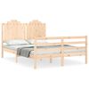 vidaXL Bed Frame without Mattress Double Solid Wood