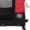 vidaXL Pet Bike Trailer Red and Black Oxford Fabric and Iron