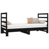 vidaXL Pull-out Day Bed without Mattress Black 2x(90x190) cm
