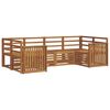 vidaXL Outdoor Sofa Set 6 pcs Natural