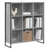 vidaXL Book Cabinet Grey Sonoma 99.5 x 30 x 108.5 cm Engineered Wood