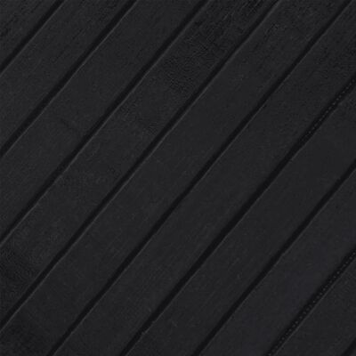 vidaXL Rug Rectangular Black 70x300 cm Bamboo