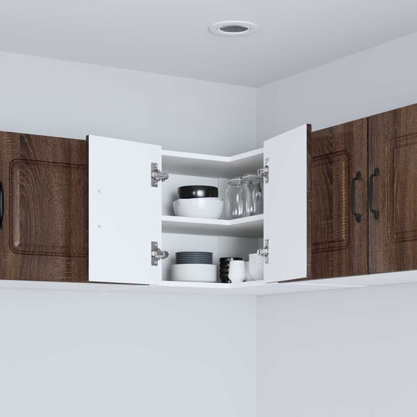 vidaXL Kitchen Cabinet with Storage Kalmar Brown Oak 57 x 57 x 40 cm