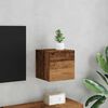 vidaXL Wall Mounted TV Cabinet Old Wood 30.5x30x30 cm