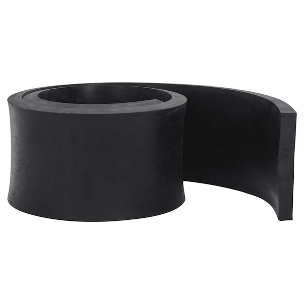 vidaXL Rubber Edge for Snow Plow Black 200x15x2 cm