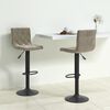 vidaXL Bar Stools 2 pcs Light Grey Velvet