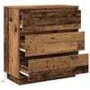 vidaXL Bedside Cabinet Old Wood 71 x 34.5 x 75 cm Engineered wood