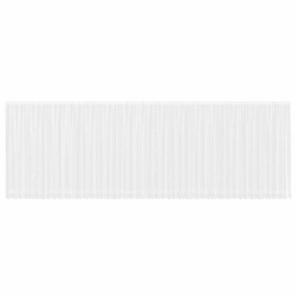 vidaXL Lace Curtain with Curtains Floral White 245 x 1200 cm Polyester