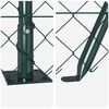 vidaXL Fence Post Green 10 x 1.2 m (60 x 60 mm mesh) Steel and PVC