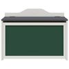 vidaXL Box with Storage and Chalkboard Front ROROS Grey and White