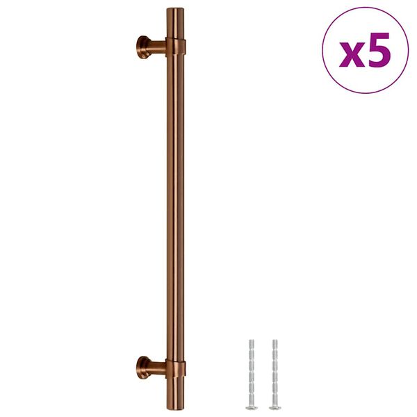 vidaXL Cabinet Handles 5 pcs Bronze 192 mm Stainless Steel