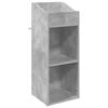 vidaXL Record Cabinet Concrete Grey 36 x 36 x 95.5 cm Engineered Wood