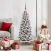 vidaXL Artificial Christmas Tree with 150 LEDs White 53 x 53 x 120 cm