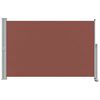 vidaXL Patio Retractable Side Awning 160x300 cm Brown