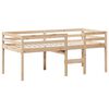 vidaXL High Sleeper Bed without Mattress 80x200 cm Solid Wood Pine
