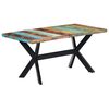 vidaXL Dining Table 160x80x75 cm Solid Reclaimed Wood