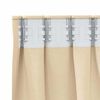 vidaXL Blackout Curtains with Rings 2 pcs Cream 175 x 140 cm Polyester