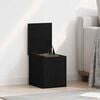 vidaXL Storage Box Black Oak 30 x 35 x 35 cm Engineered Wood