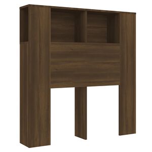 vidaXL Headboard Cabinet Brown Oak 100x18,5x102,5 cm