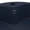 vidaXL Luxury Wash Basin with Overflow Matt Dark Blue 36x13 cm Ceramic