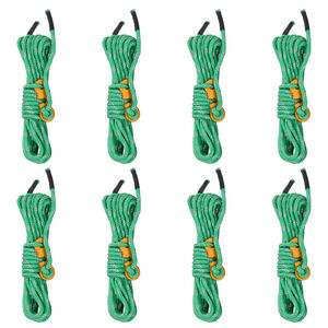 vidaXL Tent Guy Ropes with Spanners Reflective 8 pcs 4 m 4 mm