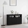 vidaXL Sideboard Black Oak 116 x 30 x 75 cm Engineered Wood