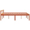 vidaXL Senior Bed without Mattress Wax Brown 140x190 cm Solid Wood Pine
