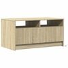 vidaXL Coffee Table with LED Lights Sonoma Oak Engineered Wood