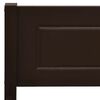 vidaXL Bed Frame without Mattress Solid Pinewood Dark Brown 120x200 cm