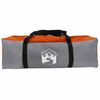 vidaXL Family Tent with Roof Grey and Orange 745 x 700 x 217 cm