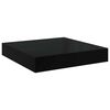 vidaXL Floating Wall Shelves 2 pcs High Gloss Black 40x23x3.8 cm MDF