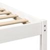 vidaXL Bed Frame with Headboard White 140 x 190 cm Solid pine wood