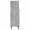 vidaXL Bathroom Cabinet Concrete Grey 30x30x95 cm Engineered Wood