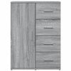 vidaXL Sideboards 2 pcs Grey Sonoma 59x39x80 cm Engineered Wood