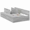 vidaXL Storage Bed Frame Grey Sonoma 120 x 200 cm Engineered Wood