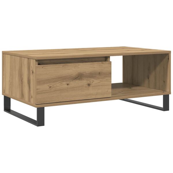 vidaXL Coffee Table Artisan Oak 90x50x36.5 cm Engineered Wood