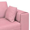 vidaXL Velvet Sofa with Cushion Pink 209 cm Velvet