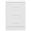 vidaXL Bedside Cabinets 2 pcs White 38x35x56 cm Engineered Wood