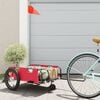 vidaXL Bike Trailer Red Oxford Fabric and Iron