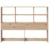 vidaXL Headboard with Storage 150 cm Solid Wood Pine