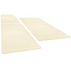 vidaXL Bed Carpets Shaggy High Pile 3 pcs Cream