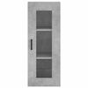 vidaXL Wall Mounted Cabinet Concrete Grey 34.5x34x90 cm