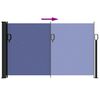 vidaXL Retractable Side Awning Blue 117x300 cm