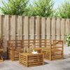 vidaXL Outdoor Sofa Set 5 pcs Natural Solid Acacia Wood