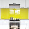 vidaXL Kitchen Backsplash 2 pcs Yellow 80 x 60 cm Tempered Glass