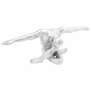 vidaXL Sculpture Silver 63 x 20 x 22 cm Aluminium